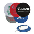 6.5" Round Soft Rubber & Jersey Mouse Pad